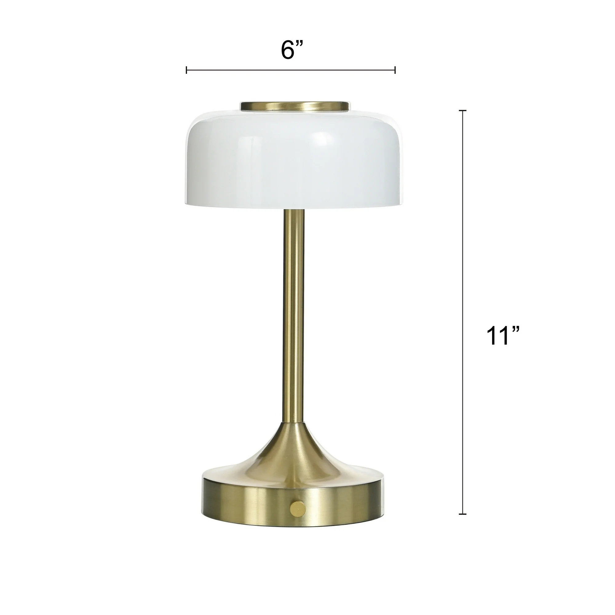 Better Homes & Gardens Portable Milk Glass Table Lamp, Rechargeable - Image 4